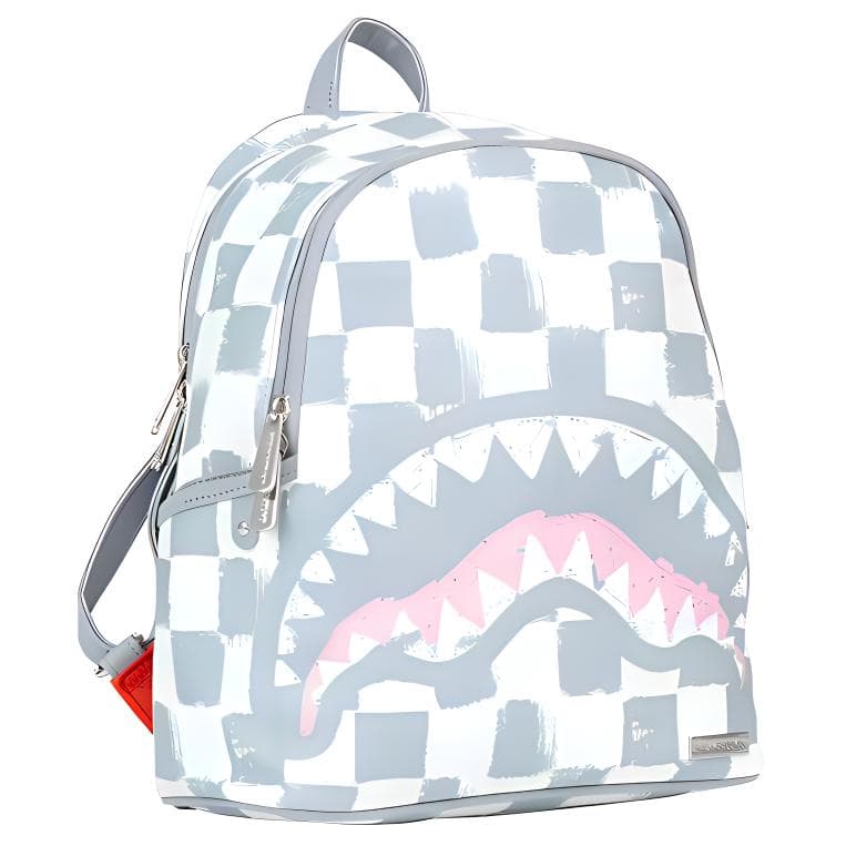 Рюкзак SPRAYGROUND ПВХ (поливинилхлорид) Рюкзак Средний Унисекс Серый Белый - изображение 2