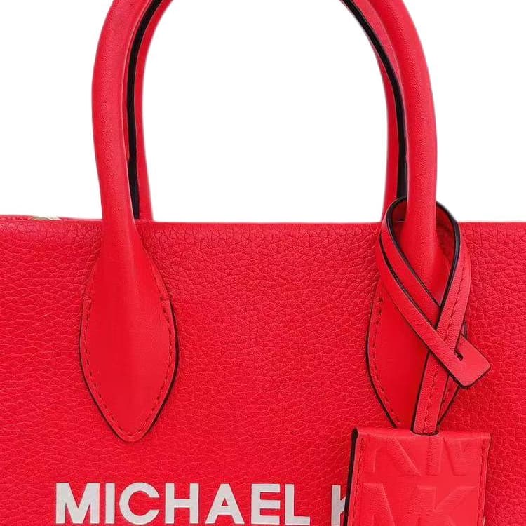 Сумка MICHAEL KORS Mirella Коровья кожа Сумка-тоут Сумка для покупок Маленькая сумка Женская Красная - изображение 5