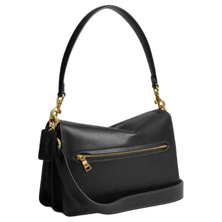 Мини-сумка COACH ChainTabby Коровья кожа Сумка на плечо Средняя Женская Черная - изображение 2