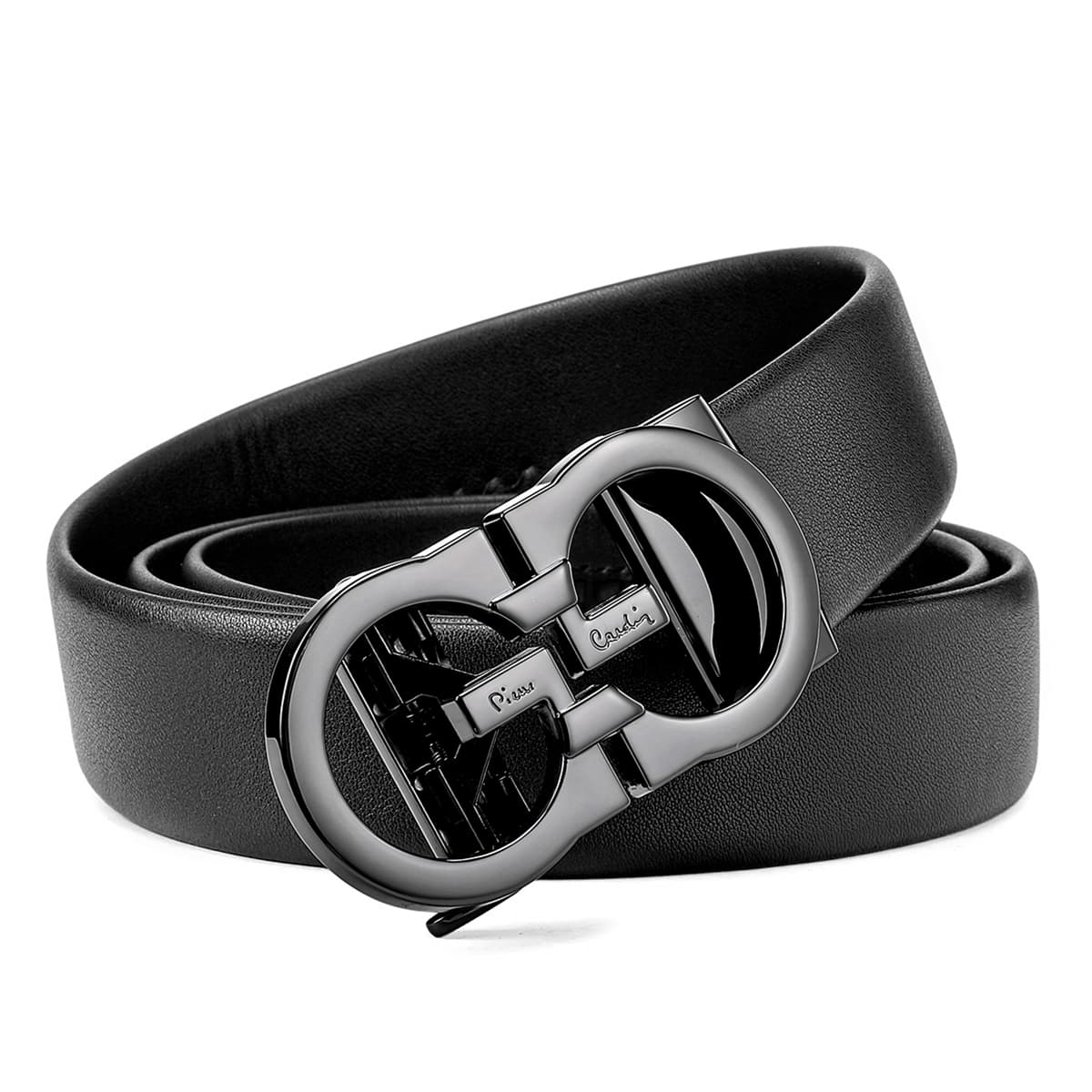 Ремень PIERRE CARDIN Ремни из коровьей кожи мужские черные ширина 3,45 см - изображение 2