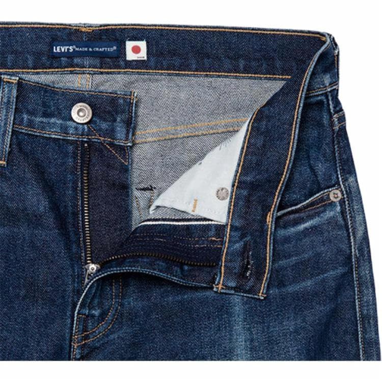Штаны Levi's High Waist Straight Jeans Blue — фото 4