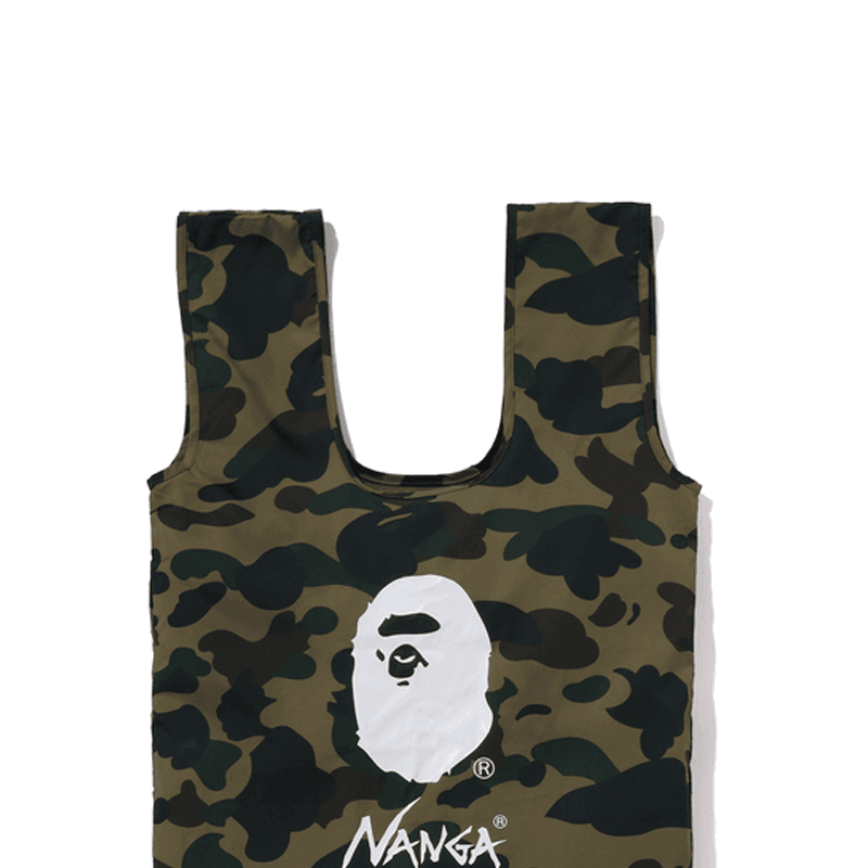 Сумка A BATHING APE NANGA Коллаборация Полиэстеровая ткань Сумка для покупок Стандартная (Стандартная) Унисекс Зеленая - изображение 4