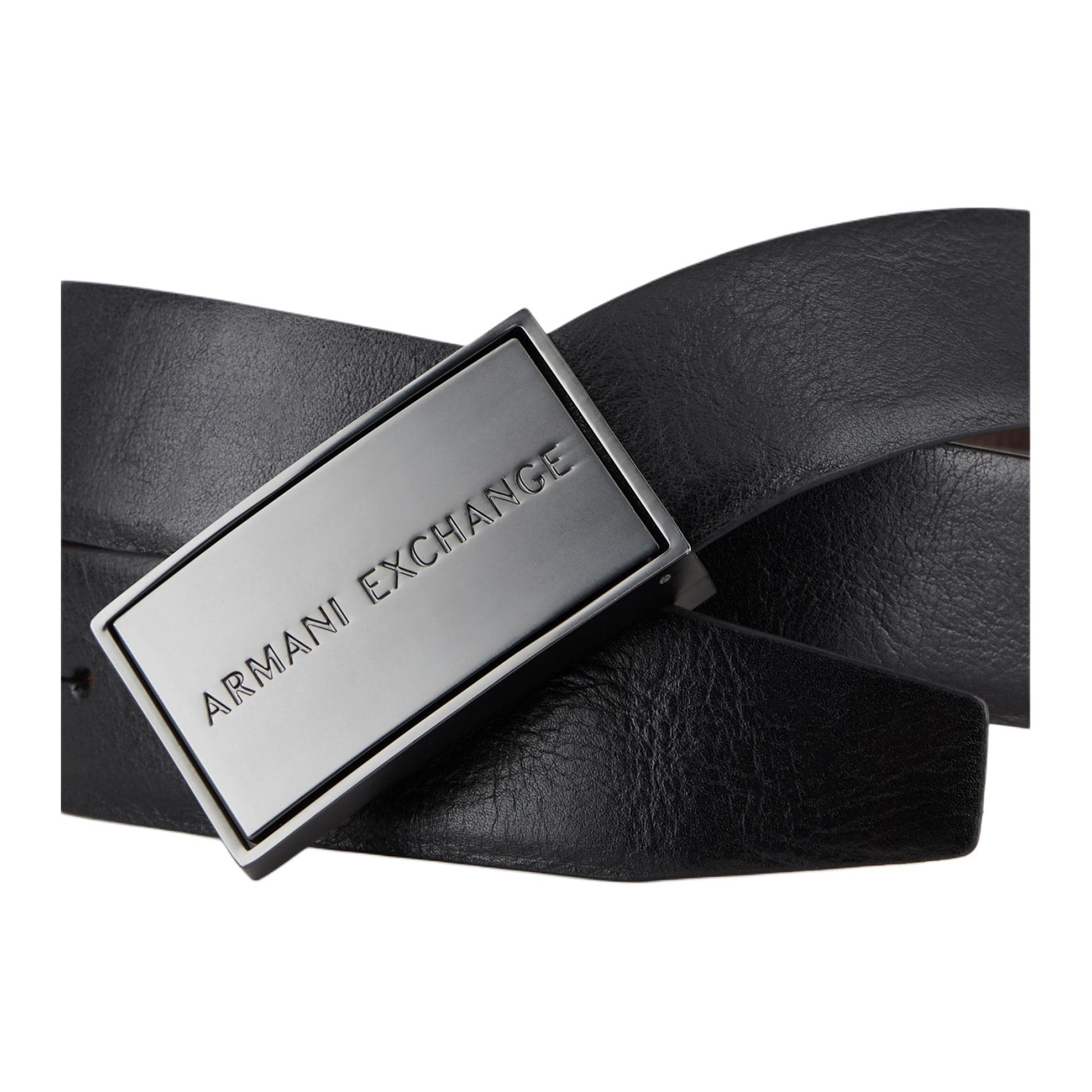 Ремень ARMANI EXCHANGEAE Коровья кожа полиэстер кожа ремни мужской черный - изображение 3