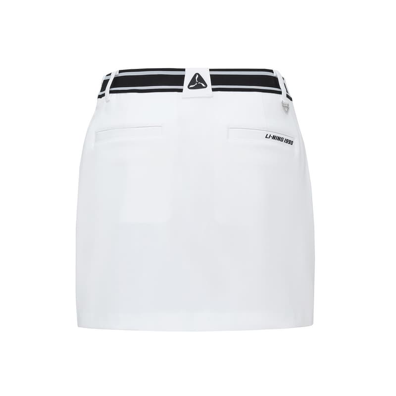 Юбка LI NING 1990 Golf Collection Повседневные мини юбки Женские Стандартный белый - изображение 2