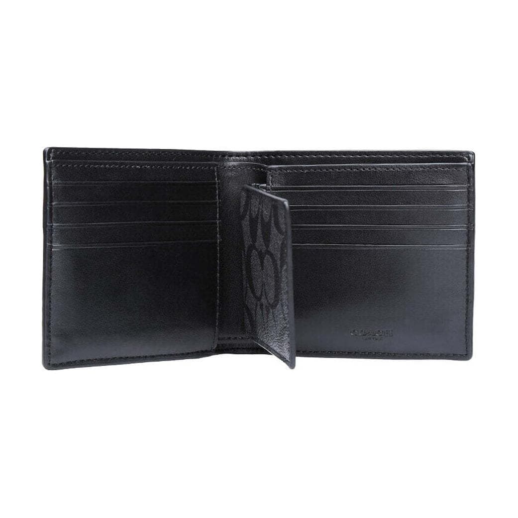 Кошелек COACH 3 IN 1 Wallet ПВХ (поливинилхлорид) Кошелек Мужской Черный - изображение 3