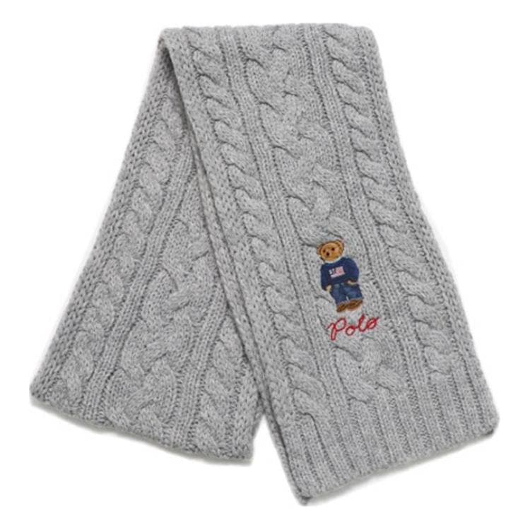 Шарф Polo Ralph Lauren Полиэстер Трикотаж Шарфы Мужской Серый - изображение 5