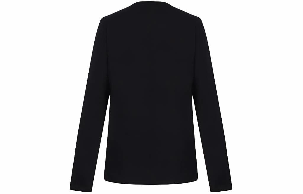 Кофта Versace Logo Crewneck Long Sleeve Tee Black — фото 2