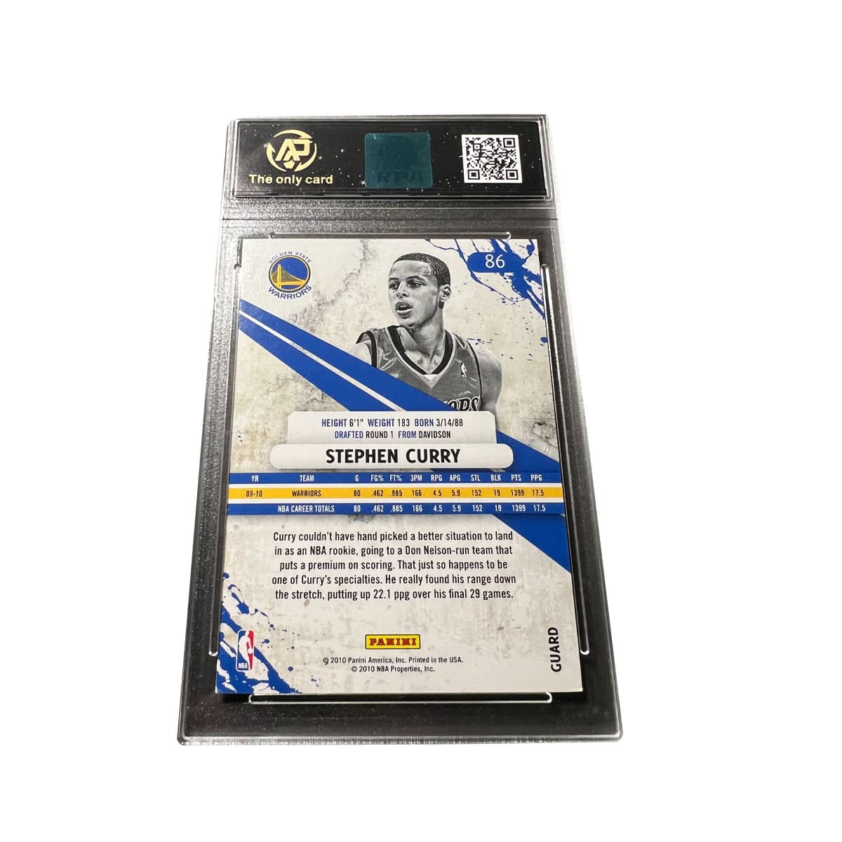 PANINI Золотые Штаты Warriors Стивен Карри РОККИ Период ДРИБЛЛ Решающий RPA Высокий Скор Игрок Карта РАРНАя Карта - изображение 2