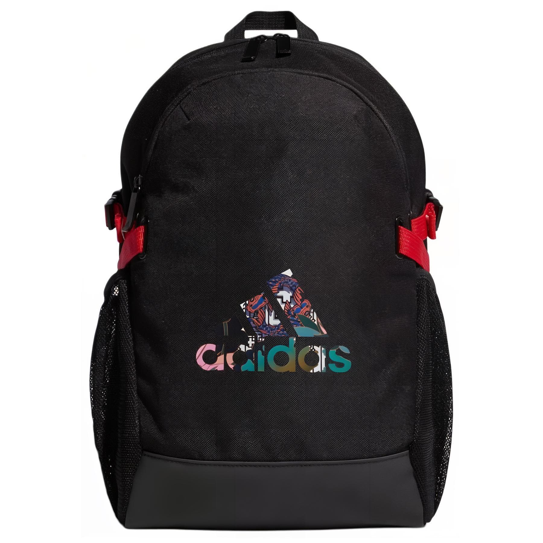 Рюкзак Adidas Полиэстеровый Рюкзак Унисекс Черный и Светло-Красный - изображение 1