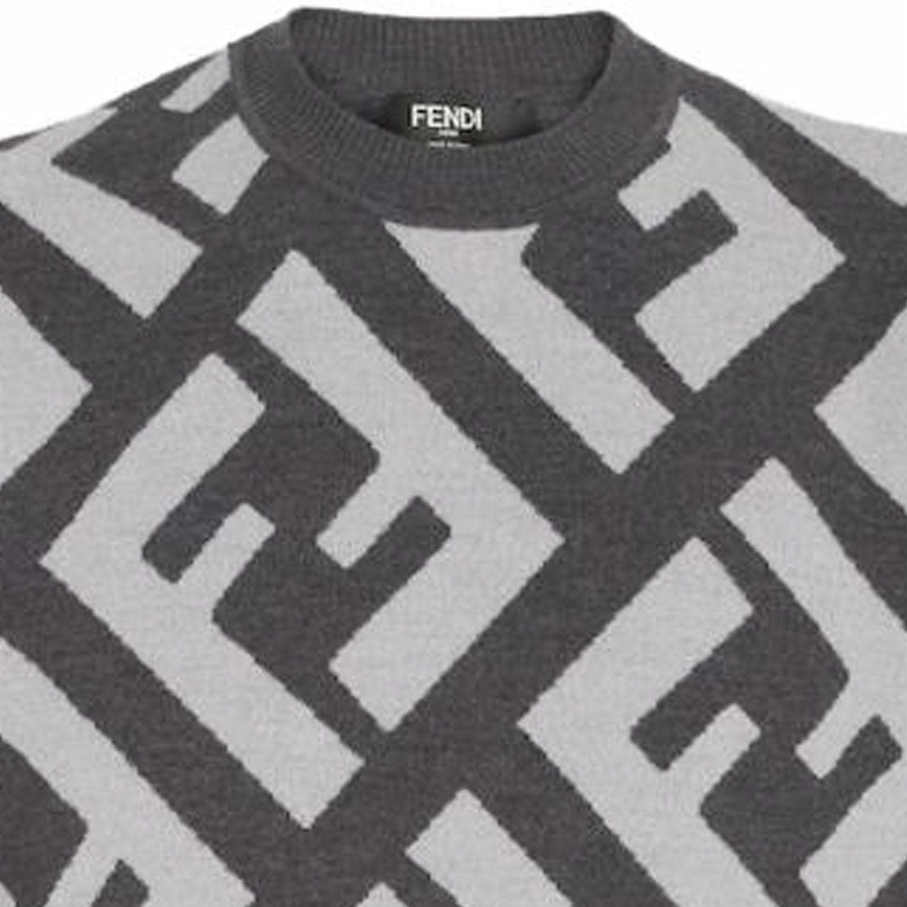 Кофта FENDI Grey Wool jumper — фото 7