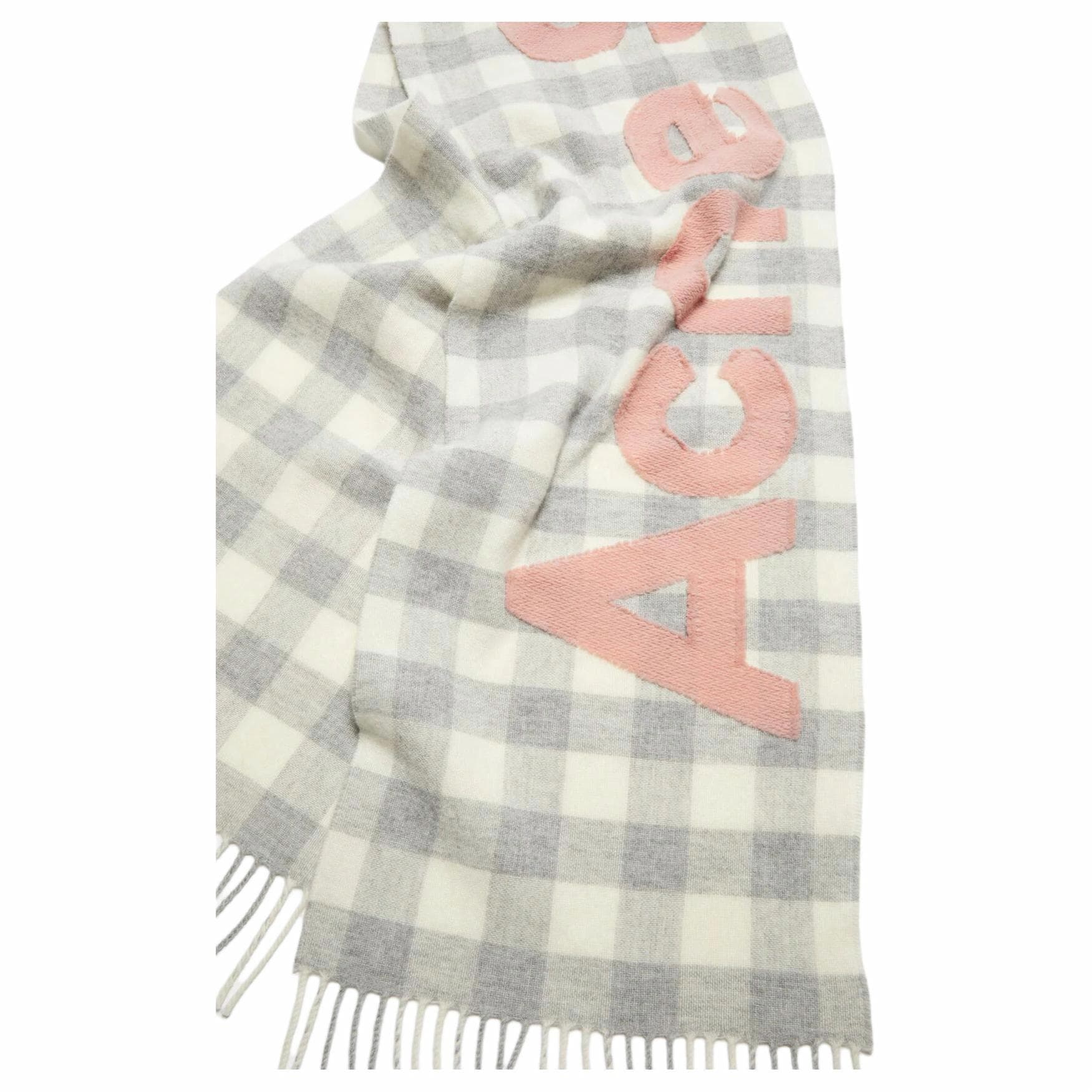 Шарф Acne Studios Logo Scarf White - изображение 3