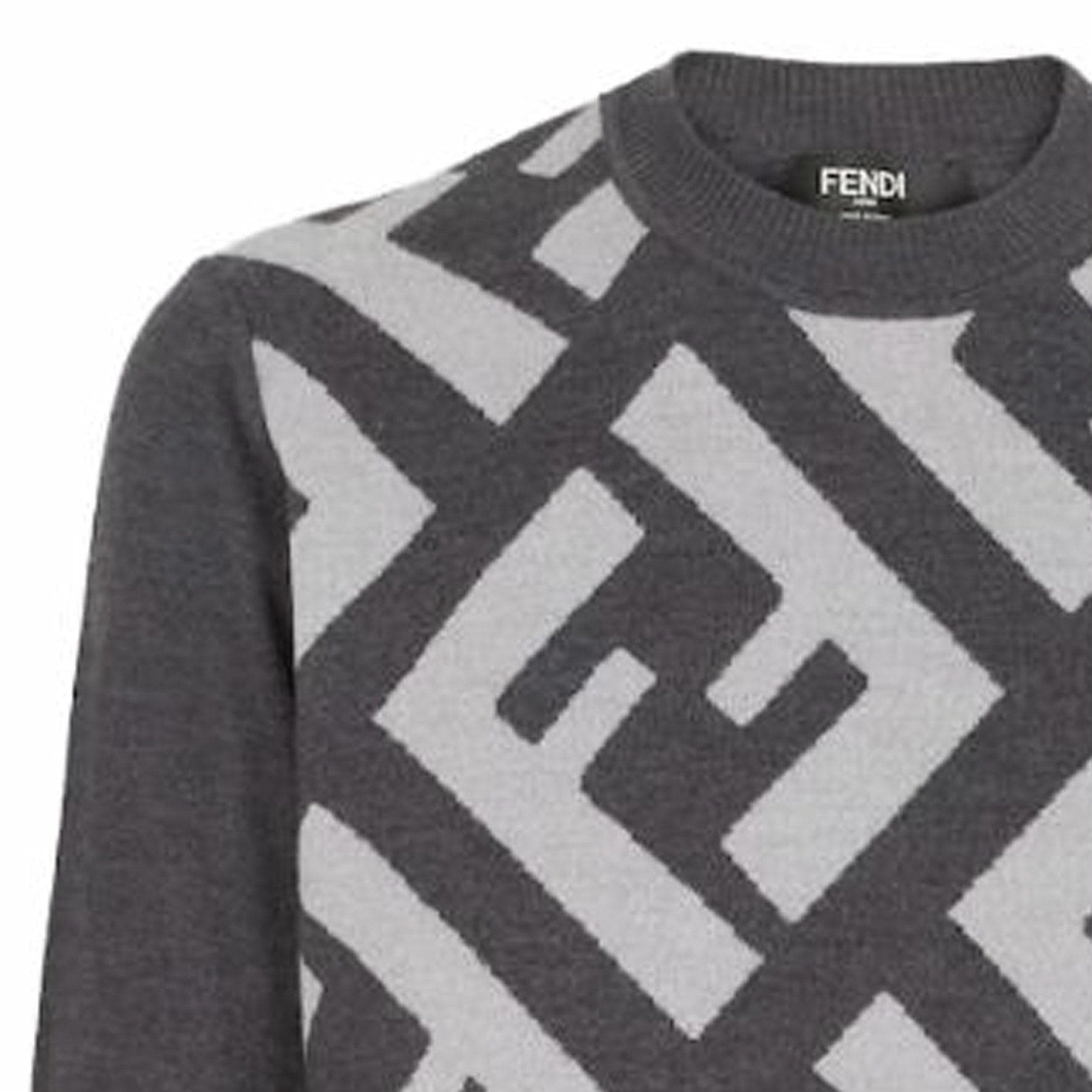 Кофта FENDI Grey Wool jumper — фото 5