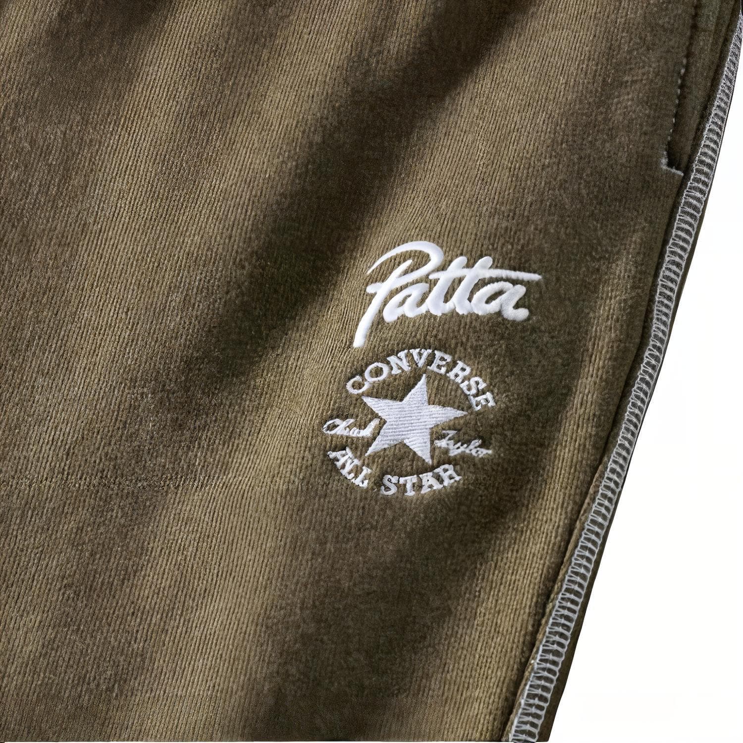Штаны Converse x Patta Повседневные штаны Унисекс Зеленый - изображение 3