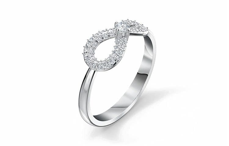 Кольцо Swarovski Eternal Love Ring White - изображение 3