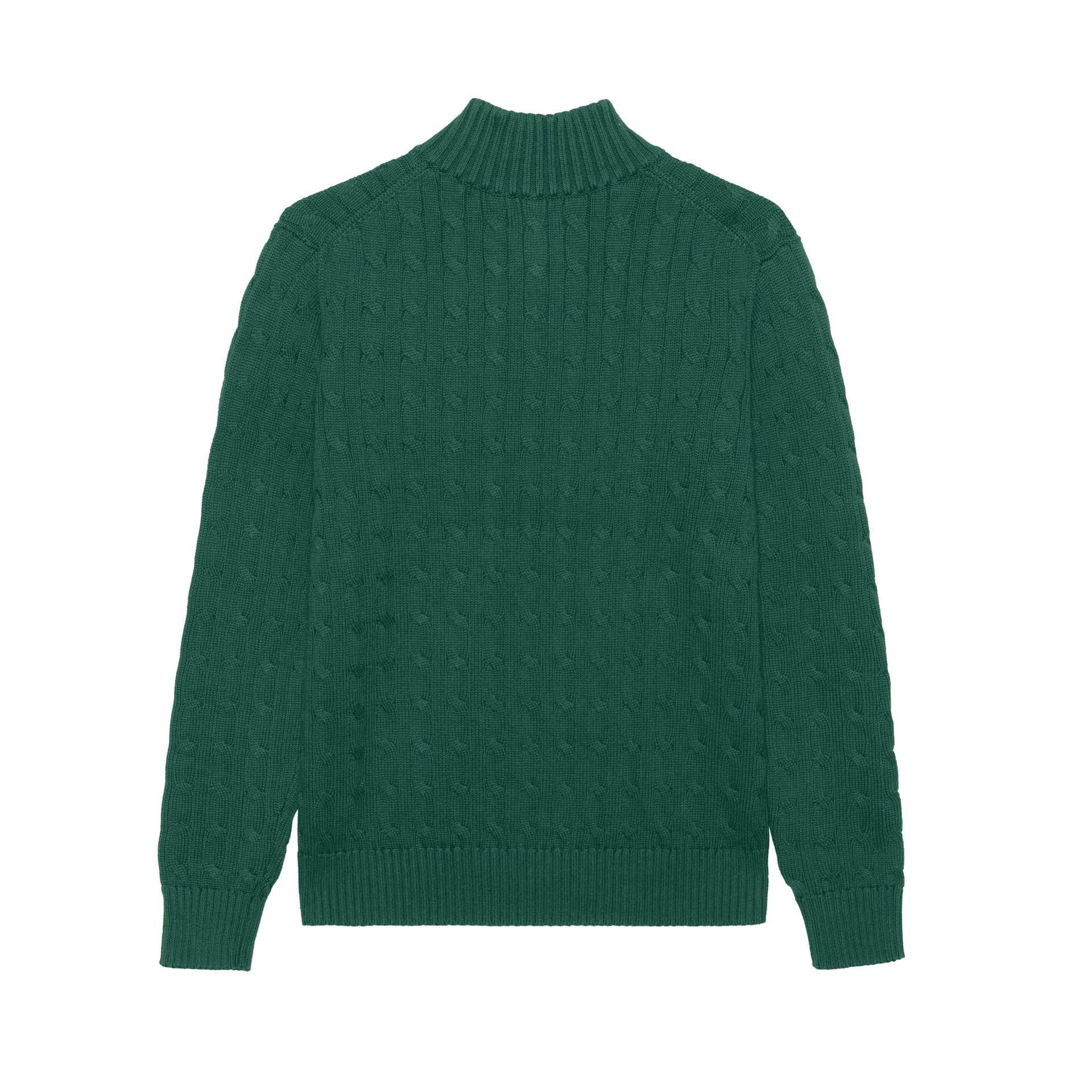 Polo Ralph Lauren FW24 Однотонный Логотип Вышивка Водолазка Длинный Sleeved Свитер Стандартный размер Зелёный Подростки - изображение 2