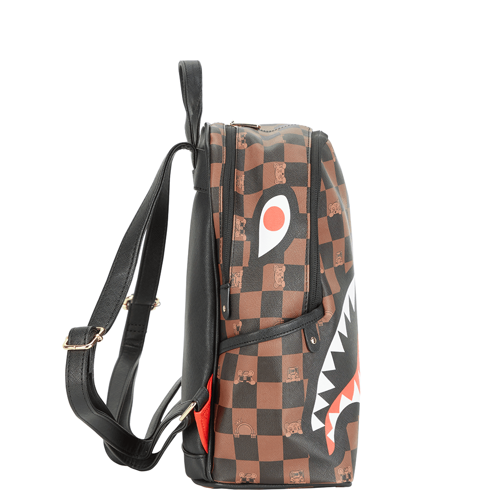 Рюкзак SPRAYGROUND ПВХ (поливинилхлорид) Рюкзак Стандартный (Standard) Унисекс Коричневый - изображение 2
