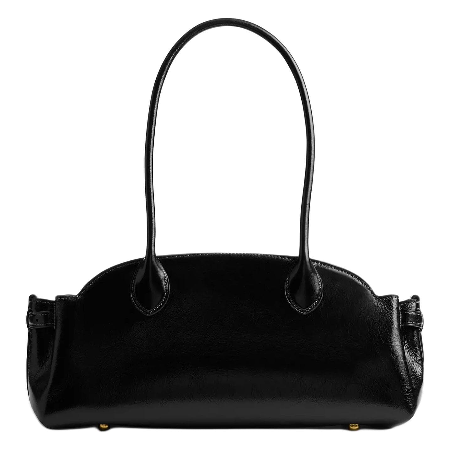 Мини-сумка COACH Empire Carryall Глазурованное покрытие Кожа Плечевая сумка Большая Женская Черная - изображение 3