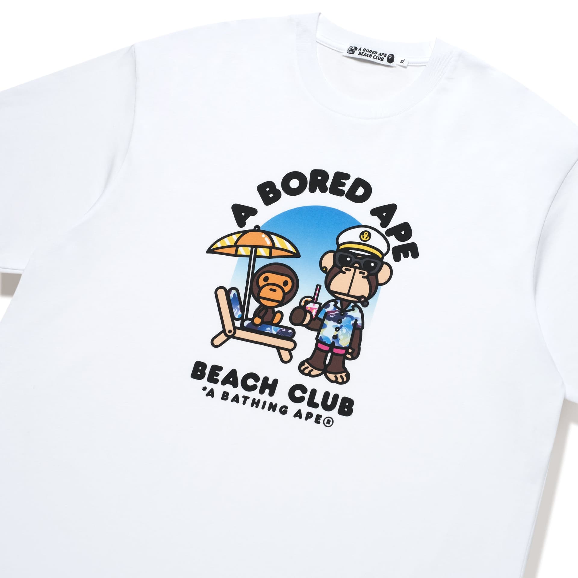 Футболка A BATHING APE T-Shirt Унисекс Белый - изображение 3