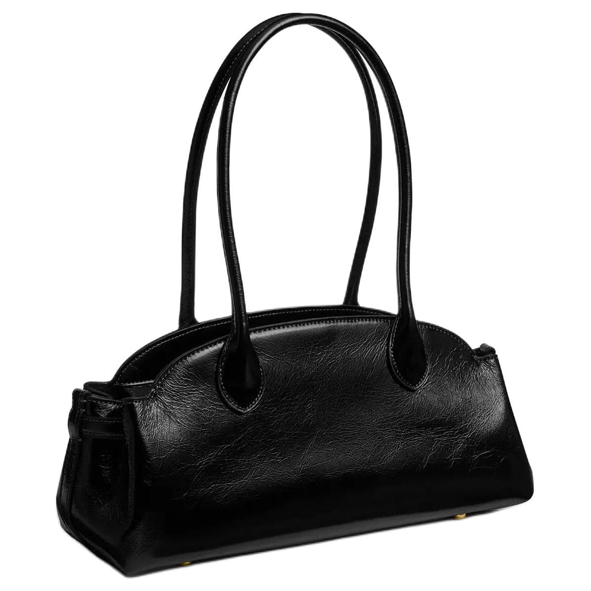 Мини-сумка COACH Empire Carryall Глазурованное покрытие Кожа Плечевая сумка Большая Женская Черная - изображение 2