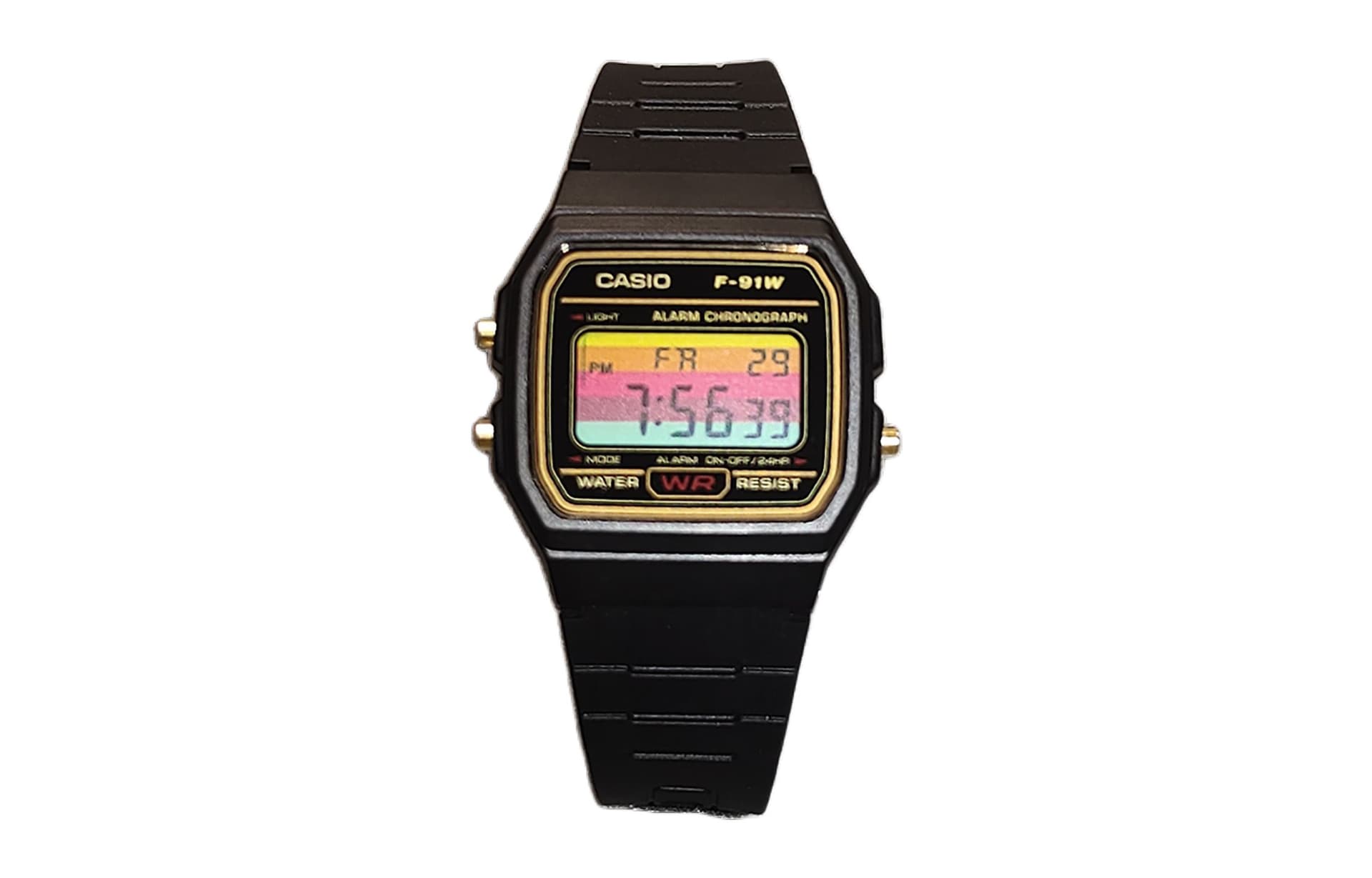 Часы CASIO F-91WG-9 Dopamine Black - изображение 5