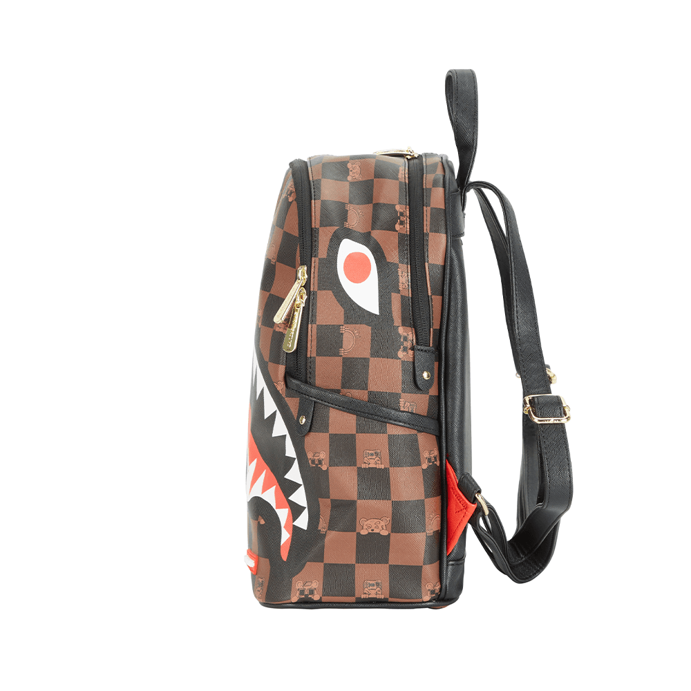 Рюкзак SPRAYGROUND ПВХ (поливинилхлорид) Рюкзак Стандартный (Standard) Унисекс Коричневый - изображение 4