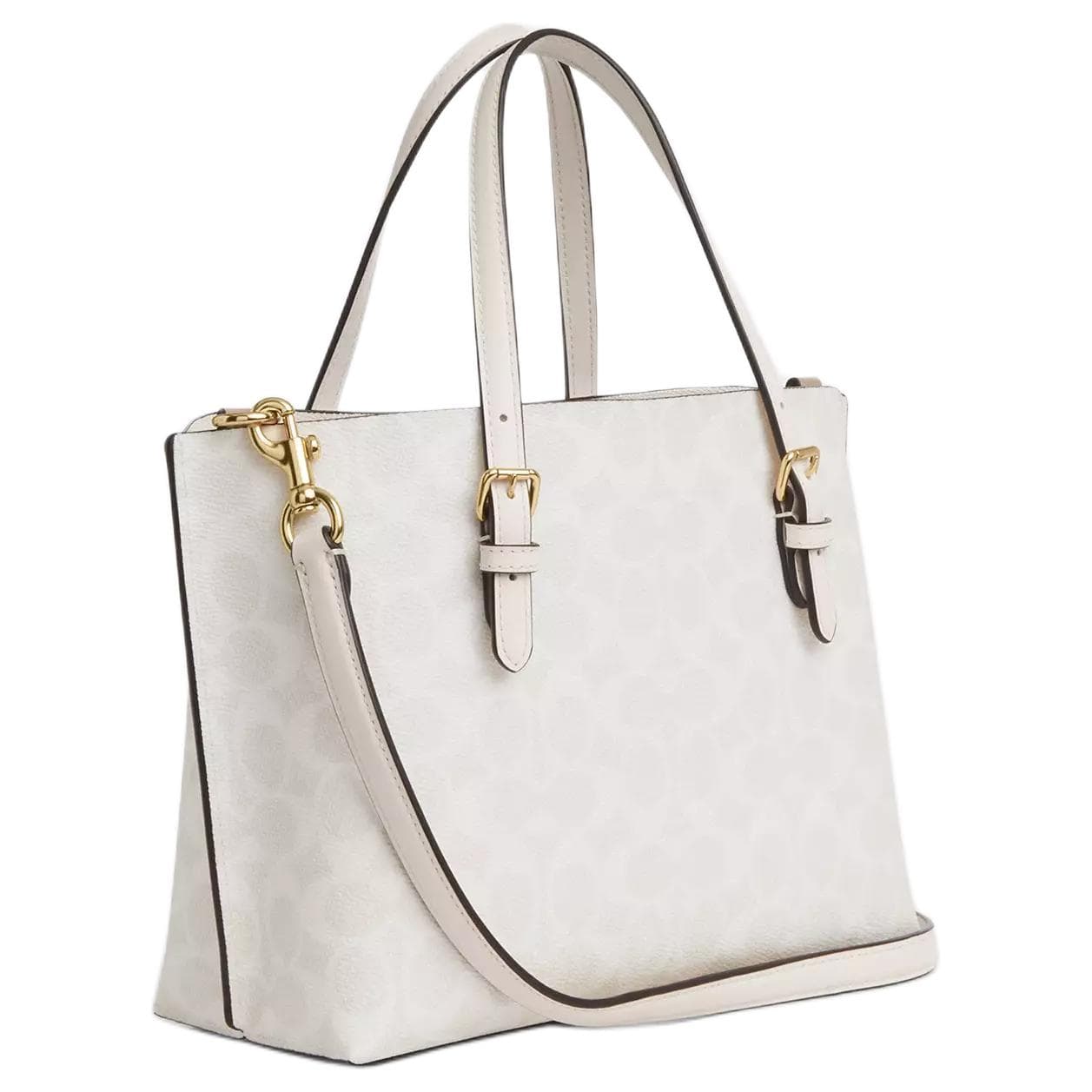 Сумка COACH Mollie Сумка из искусственной кожи одно плечо тоут сумка для покупок сумка 25 см женская белая - изображение 2