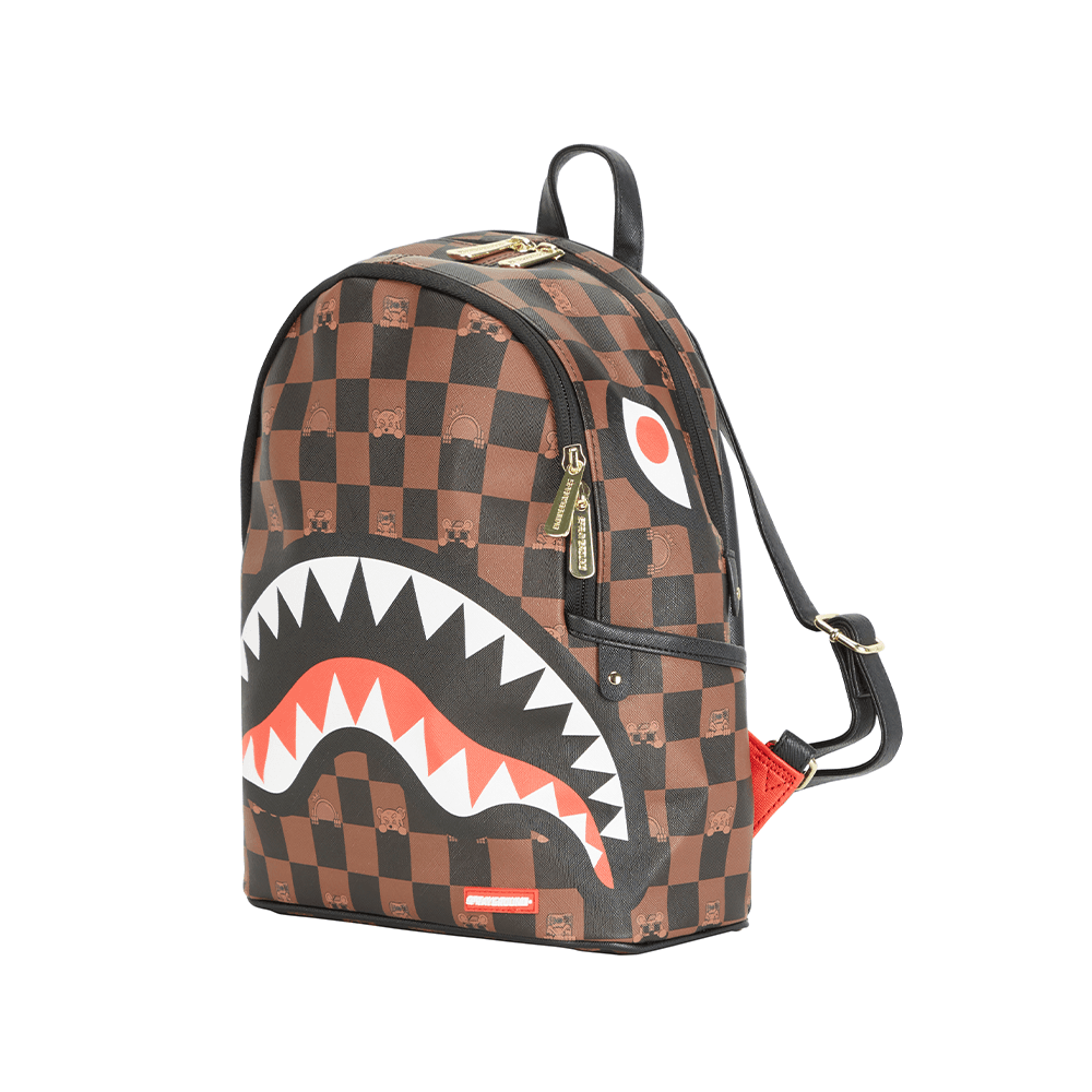 Рюкзак SPRAYGROUND ПВХ (поливинилхлорид) Рюкзак Стандартный (Standard) Унисекс Коричневый - изображение 3