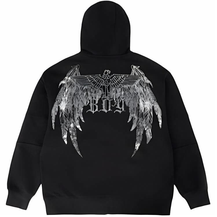 Худи Boy London Oversized Hoodie Zip-Up Black - изображение 2