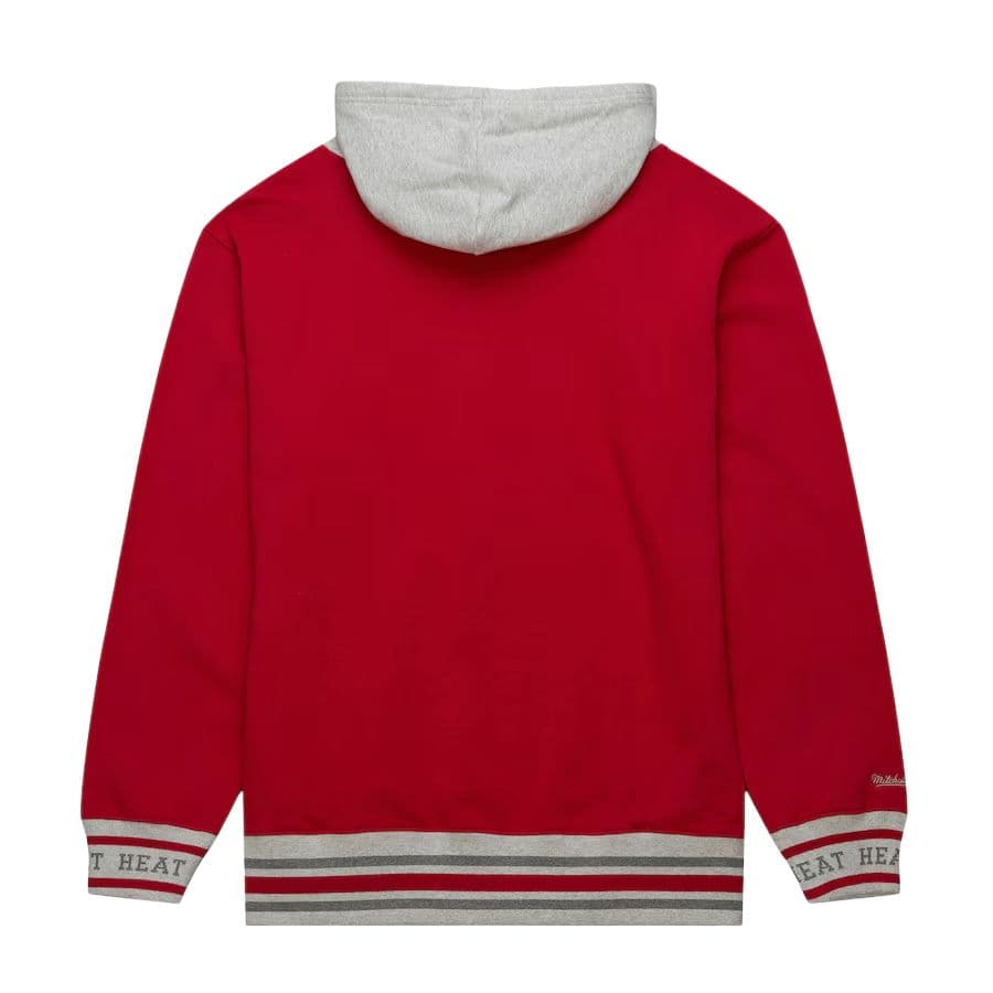 Худи Mitchell Ness X NBA Miami Heat Толстовка Мужской Красный - изображение 2