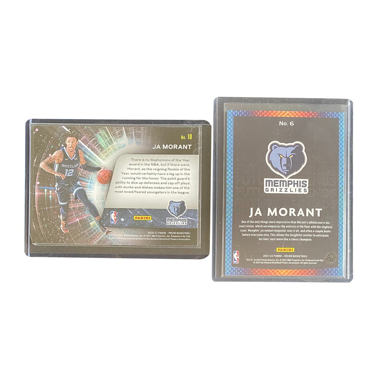 Коллекционные карточки PANINI 2021 22 PRIZM Grizzlies Ja Морант Teka BIG MAN PHOTO Спортивные карты 2 шт - изображение 2