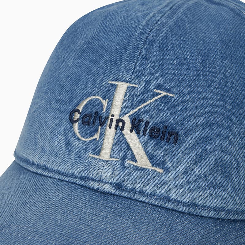 Кепка calvin klein Хлопковое волокно Кепки Унисекс Джинсовый синий - изображение 3