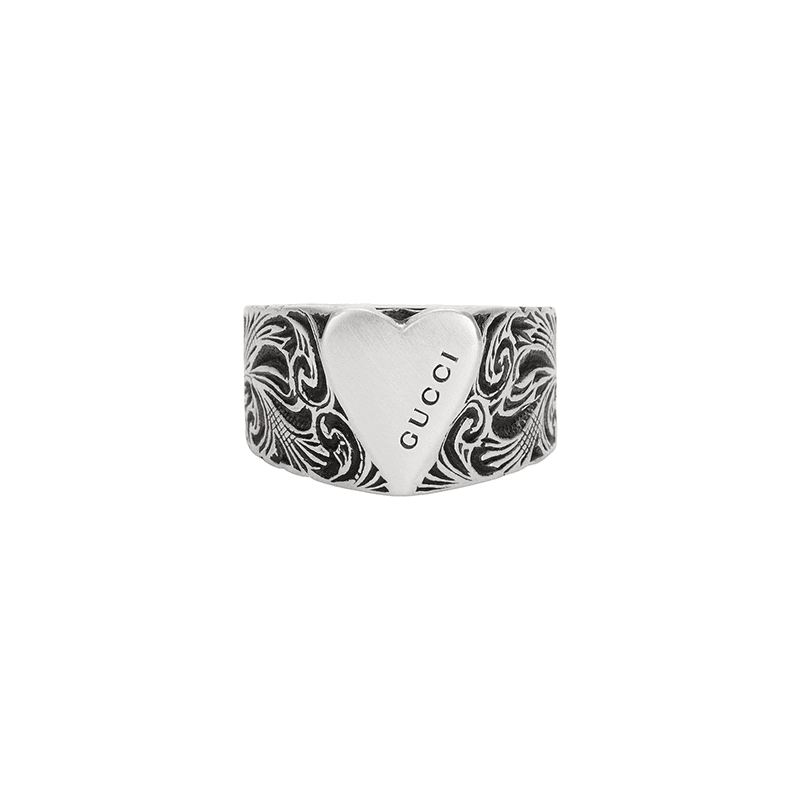 Кольцо Gucci Silver Heart Ring - изображение 2