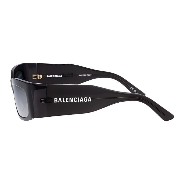 Солнцезащитные очки Balenciaga Прямоугольные Солнцезащитные Очки из Ацетатного Волокна Мужские Черные - изображение 4