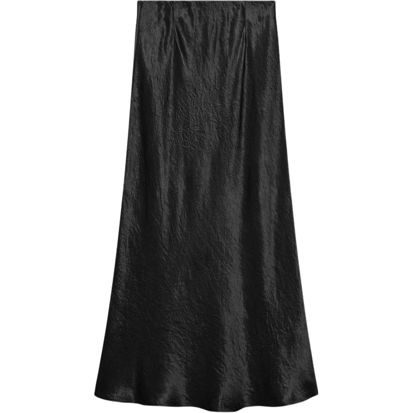 Юбка ARITZIA BABATON Slip Satin Maxi Юбка Повседневная Длинная Юбка Женская Черная Черная - изображение 2
