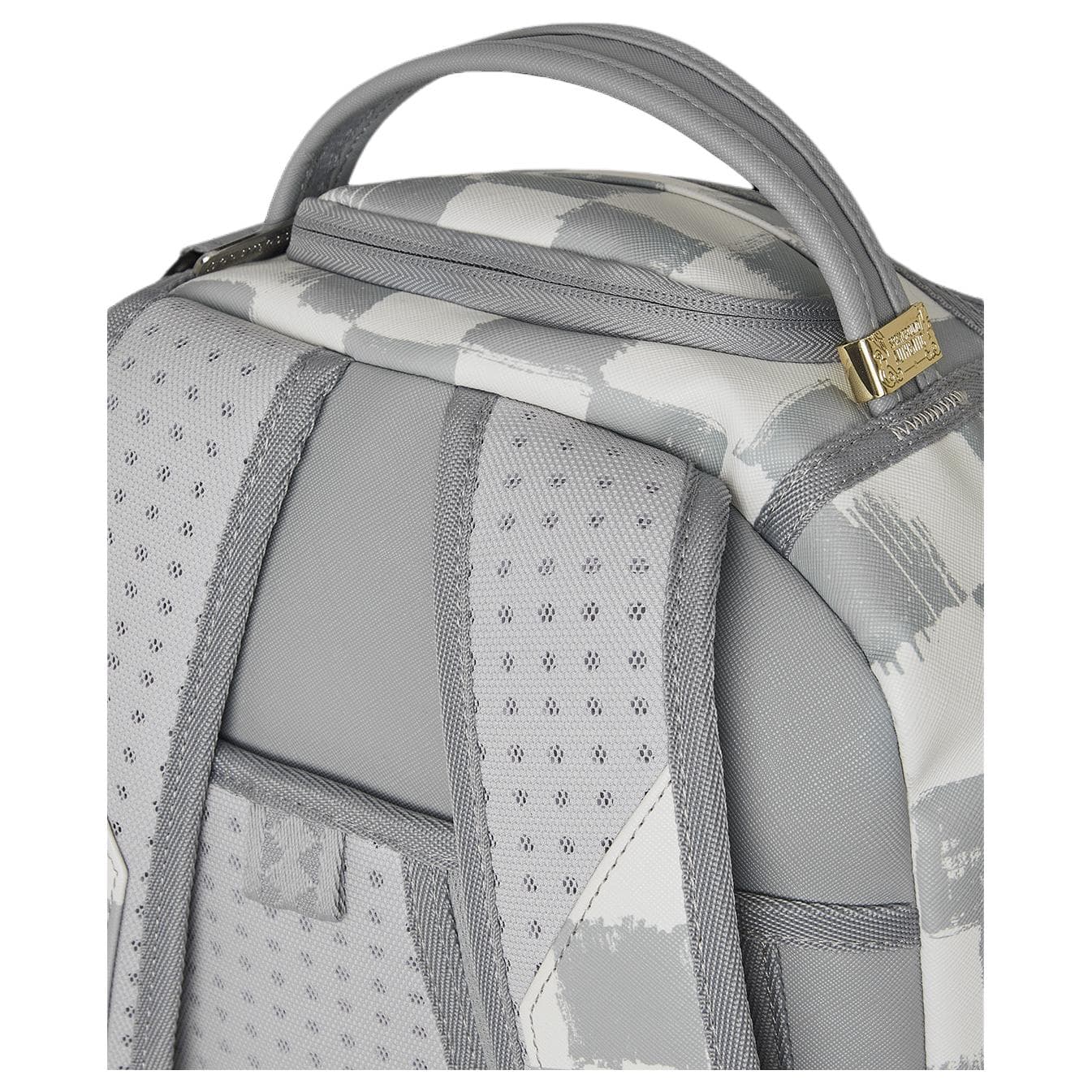 Рюкзак SPRAYGROUND Рюкзак из искусственной кожи унисекс серо-белого цвета - изображение 7