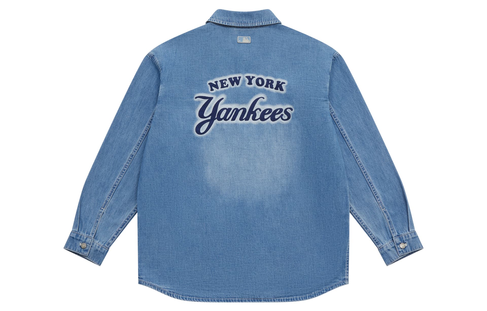Рубашка MLB New York Yankees Рубашка Унисекс Светло-Синий - изображение 1