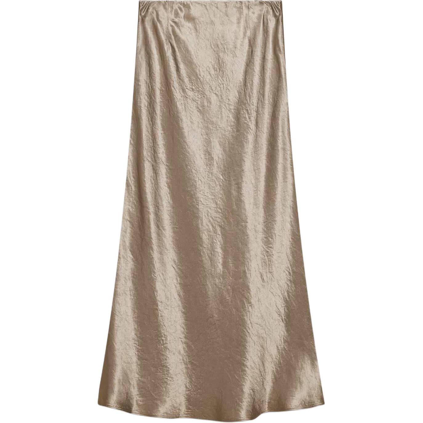 Юбка ARITZIA BABATON Slip Satin Maxi Юбка Casual Long Юбка Женская Nomad Taupe Nomad Gray Umber - изображение 2