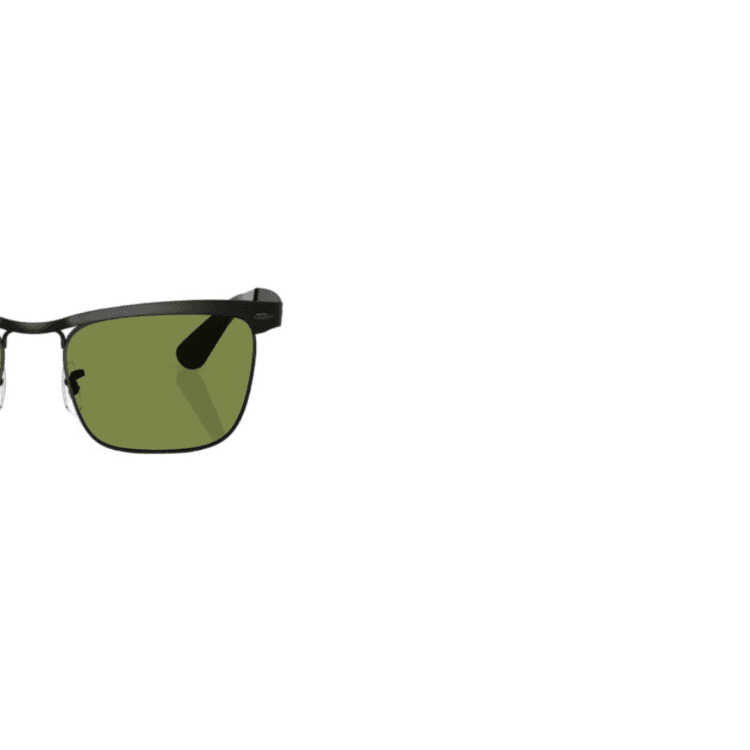 Солнцезащитные очки RayBan Металлические Квадратные Солнцезащитные Очки Унисекс Черные - изображение 3