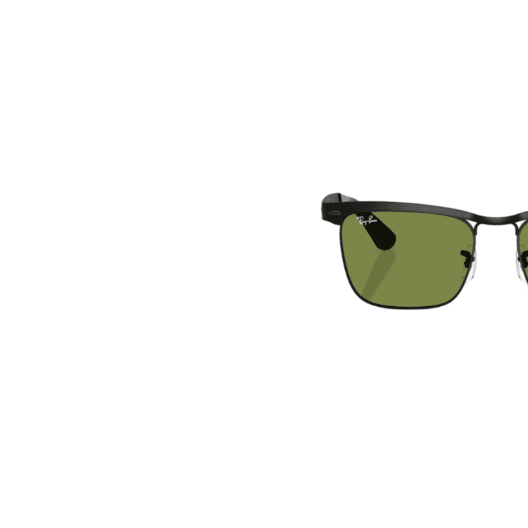 Солнцезащитные очки RayBan Металлические Квадратные Солнцезащитные Очки Унисекс Черные - изображение 2