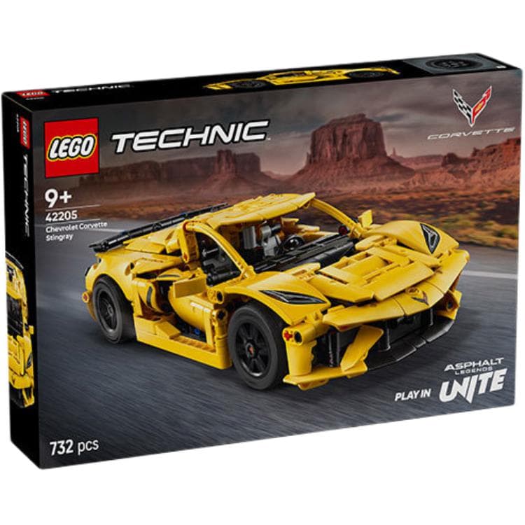 Конструктор LEGO 405 Технический Chevrolet Corvette Конструкторы 732 детали 42205 - изображение 2