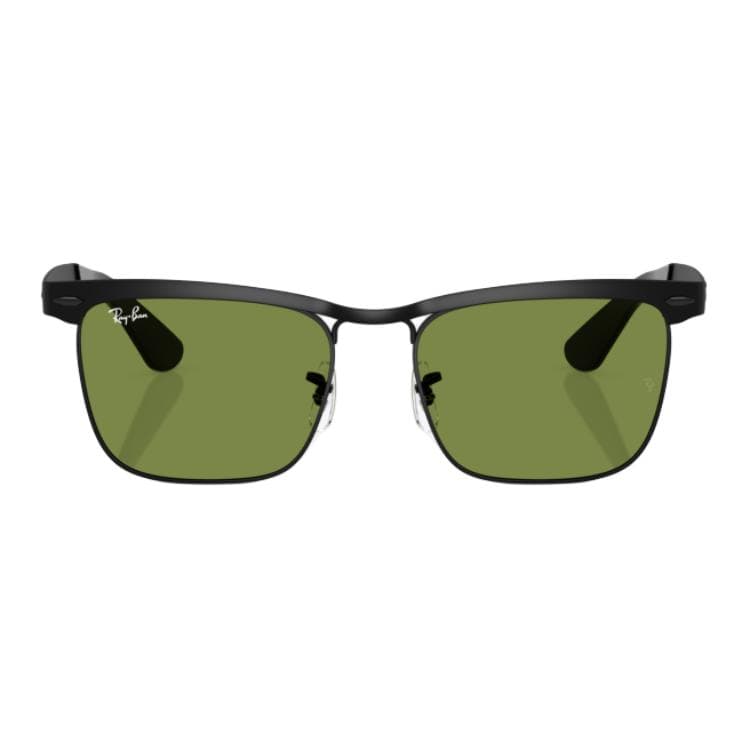 Солнцезащитные очки RayBan Металлические Квадратные Солнцезащитные Очки Унисекс Черные - изображение 1