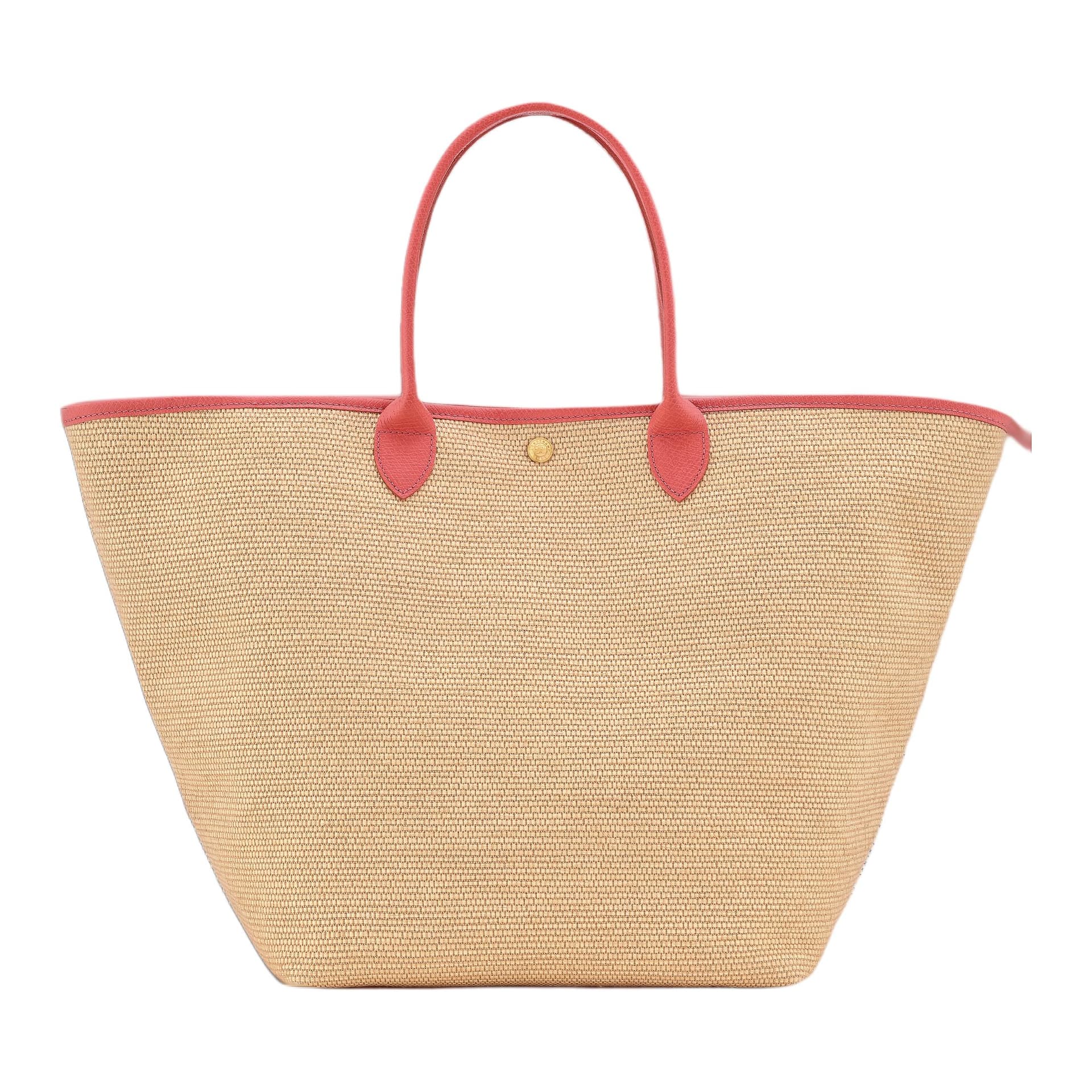 Сумка LONGCHAMP Le Pliage Солома с холщовой тканью сумка-тоут сумка для покупок большая сумка женская бежевая - изображение 3