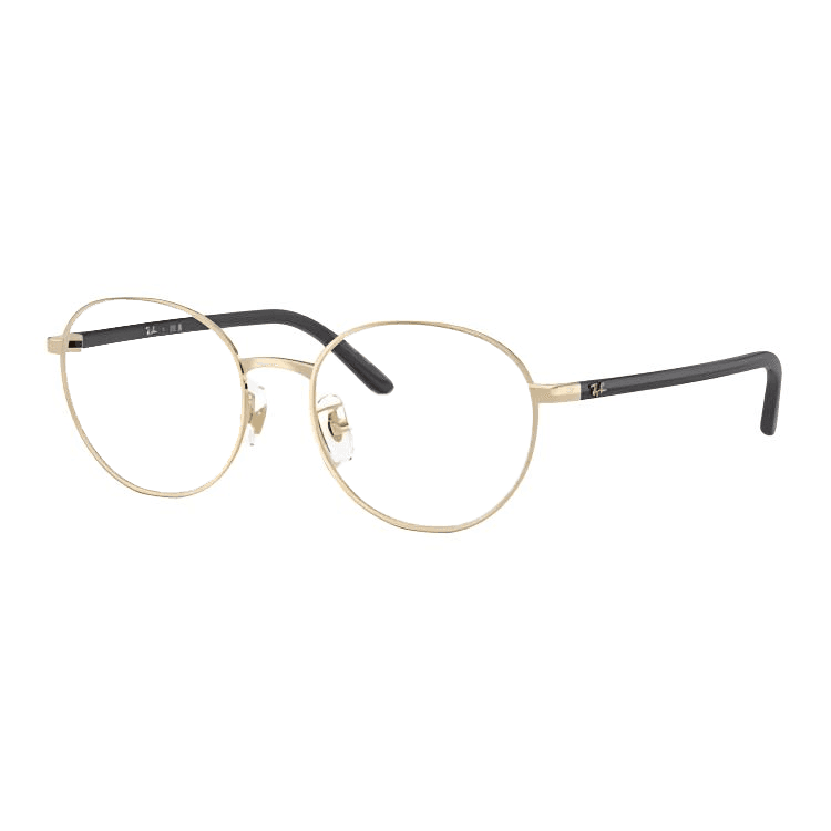 Оправа RayBan Металлические круглые оправы для очков унисекс светлое золото - изображение 1