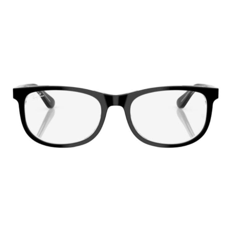 Оправа RayBan Пластиковая оправа Квадратные детские очки Черные - изображение 2