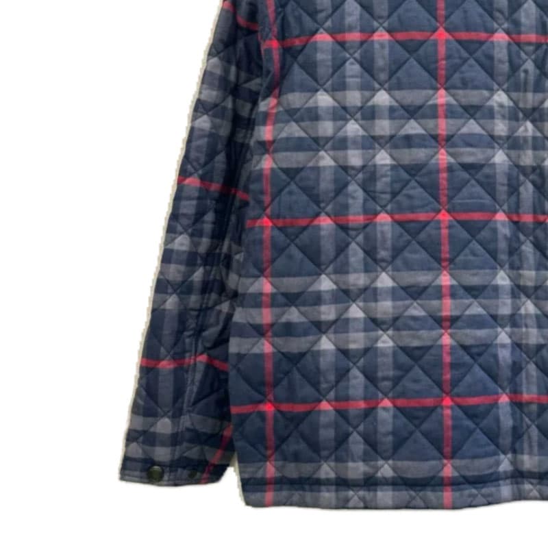 Зимняя куртка пуховик Burberry Мужская хлопковая куртка темно-синяя - изображение 3