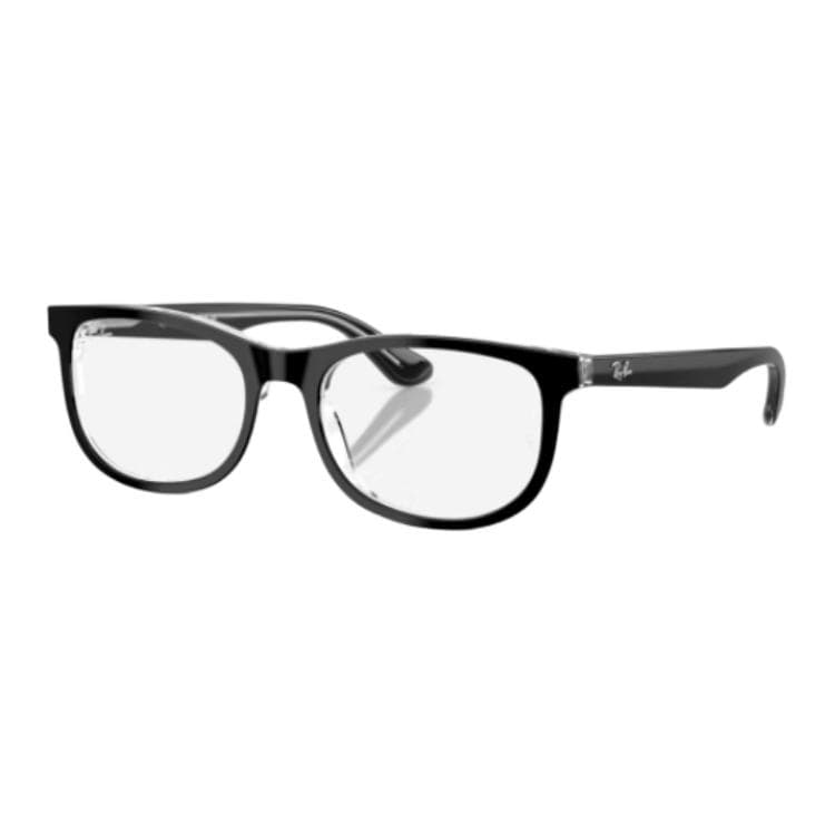 Оправа RayBan Пластиковая оправа Квадратные детские очки Черные - изображение 1