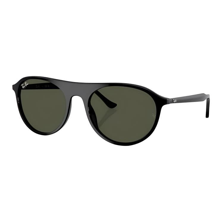 Солнцезащитные очки RayBan Пластиковая оправа Квадратные Солнцезащитные очки Унисекс Черные - изображение 1