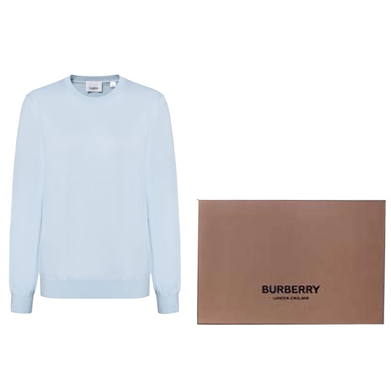 Кардиган Burberry Свитер Женский Светло-Синий - изображение 4