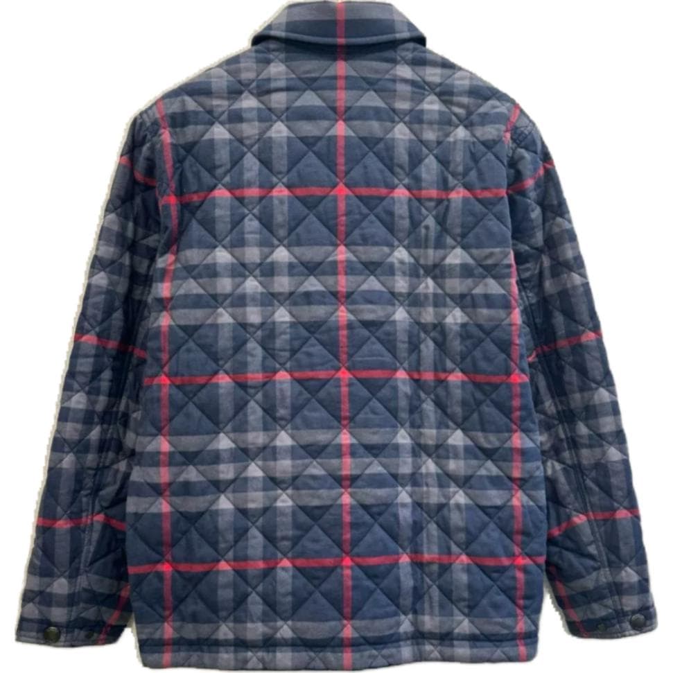 Зимняя куртка пуховик Burberry Мужская хлопковая куртка темно-синяя - изображение 2