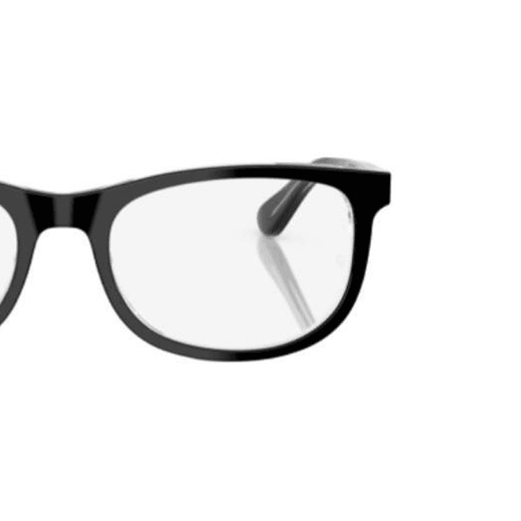 Оправа RayBan Пластиковая оправа Квадратные детские очки Черные - изображение 5